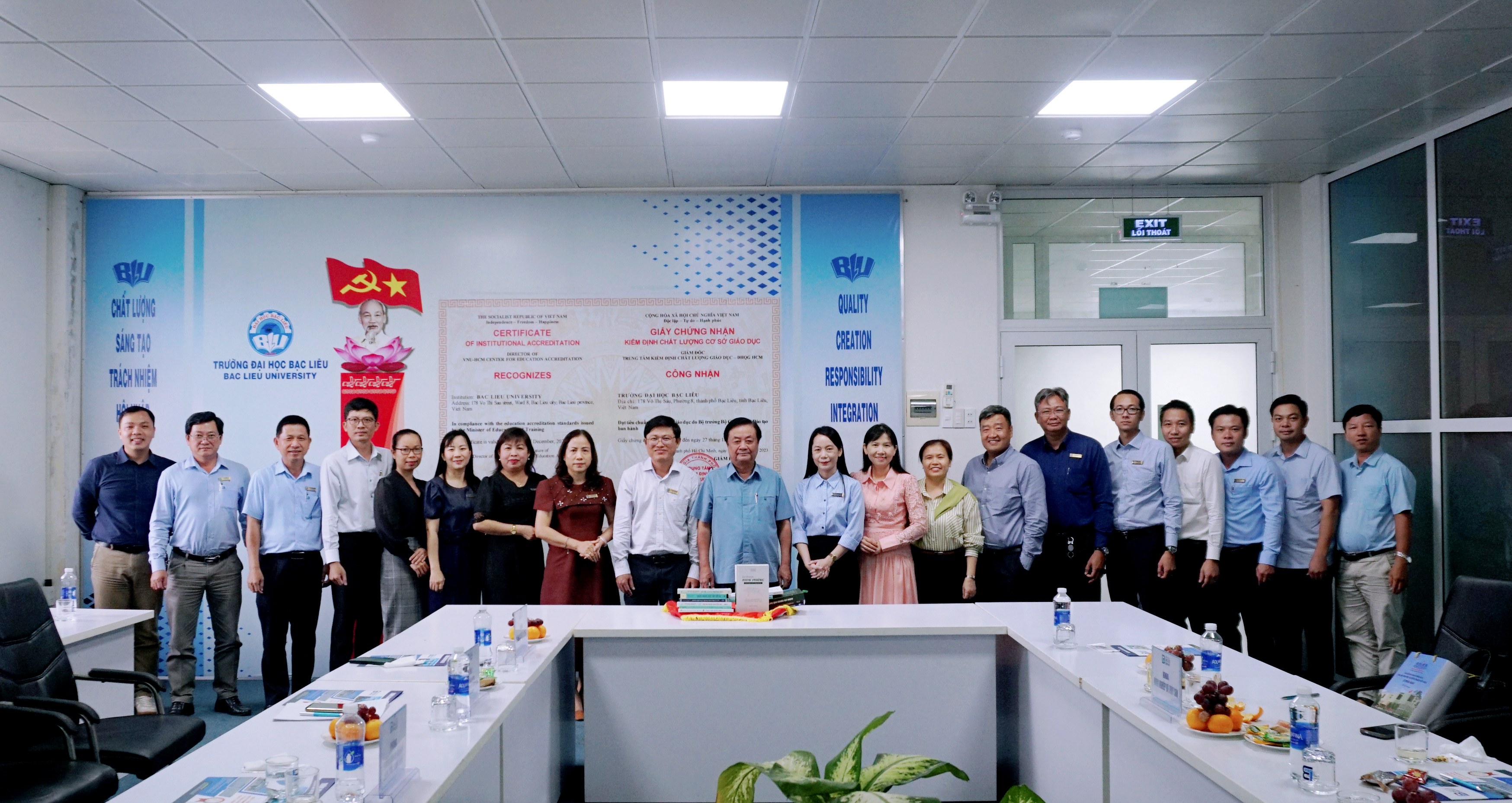 Đồng chí Lê Minh Hoan - Nguyên Ủy viên Trung ương Đảng, Nguyên Phó Chủ tịch Quốc hội chia sẻ định hướng phát triển Trường Đại học Bạc Liêu